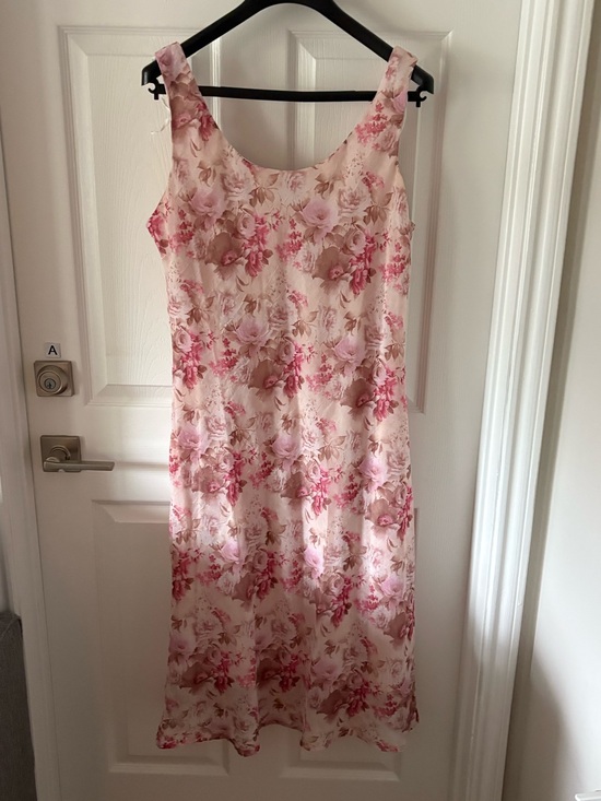K Studio Dresses & Skirts - Y2K K Studio Pink Floral Midi Dress Size 18 Cottagecore Romantic